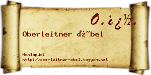 Oberleitner Ábel névjegykártya
